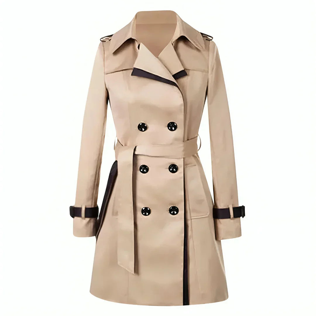 Seraphina | Elegant Double-Breasted Trench Coat – Women's Fall Fashion 0