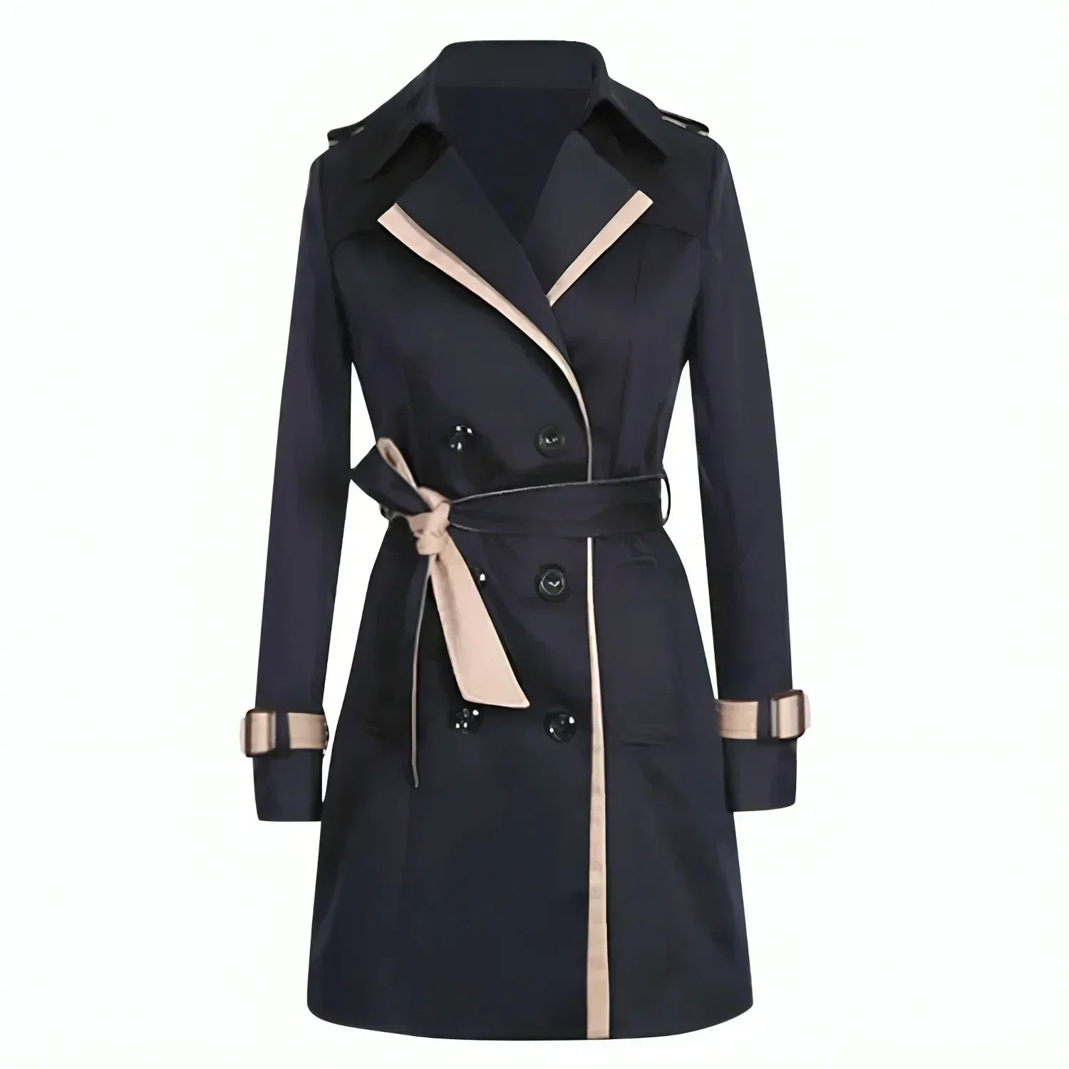 Seraphina | Elegant Double-Breasted Trench Coat – Women's Fall Fashion 1