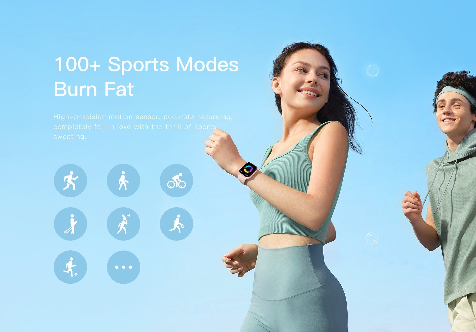 Smartwatch with Heart Rate Monitor and 10 Sports Modes – Slim Design, Compatible with All Smartphones 4