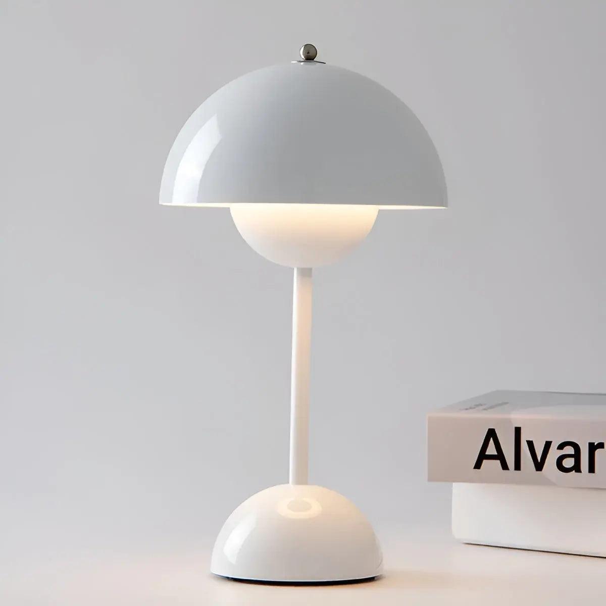 SnowGlow – Chic Modern Table Lamp for Soft, Diffused Light 0