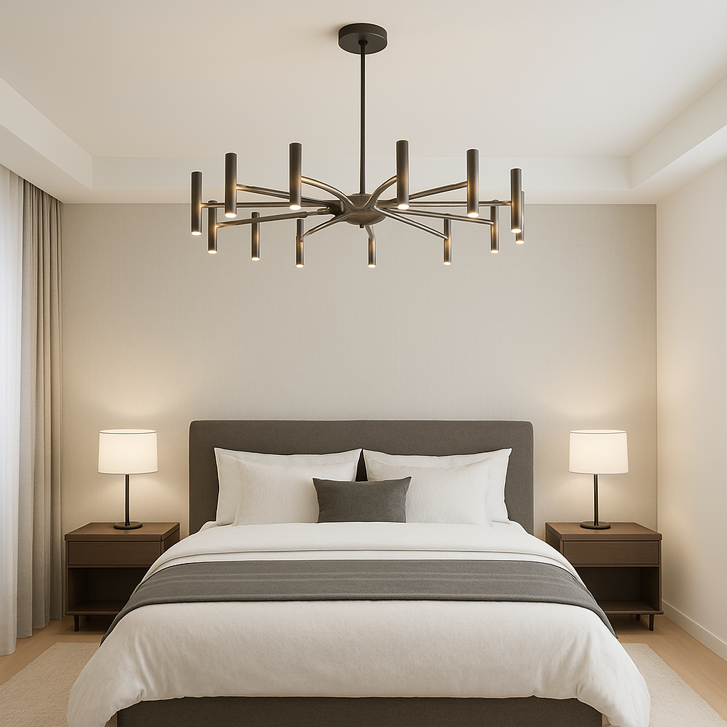 Solithra | Modern 12-Light Contemporary Minimalist Chandelier 0