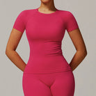 Sophia | Seamless High Elastic Fitness T-Shirt 1
