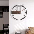 SteelGrove – Modern Wall Clock in Steel and Walnut with Industrial Elegance 3