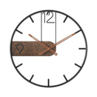 SteelGrove – Modern Wall Clock in Steel and Walnut with Industrial Elegance 4