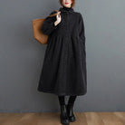 Stylish Women’s Corduroy Winter Coat – Oversized Calf Length Jacket with Button Down Closure 2