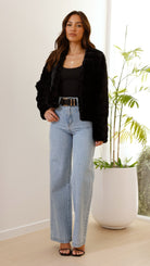 Stylish Women’s Quilted Faux Fur Cropped Jacket – Open Front Winter Coat with Structured Fit for Everyday Comfort 4