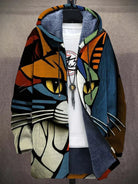 Stylish women's jacket with cat motif – Airy transitional jacket for a comfortable everyday look in spring and autumn 0