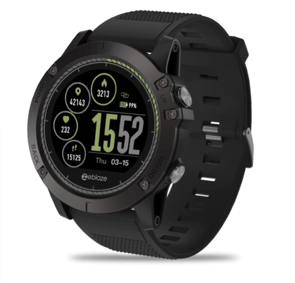 Tactical Smartwatch with 3D Interface, Waterproof Design, Heart Rate Monitoring for Fitness and Adventure 0