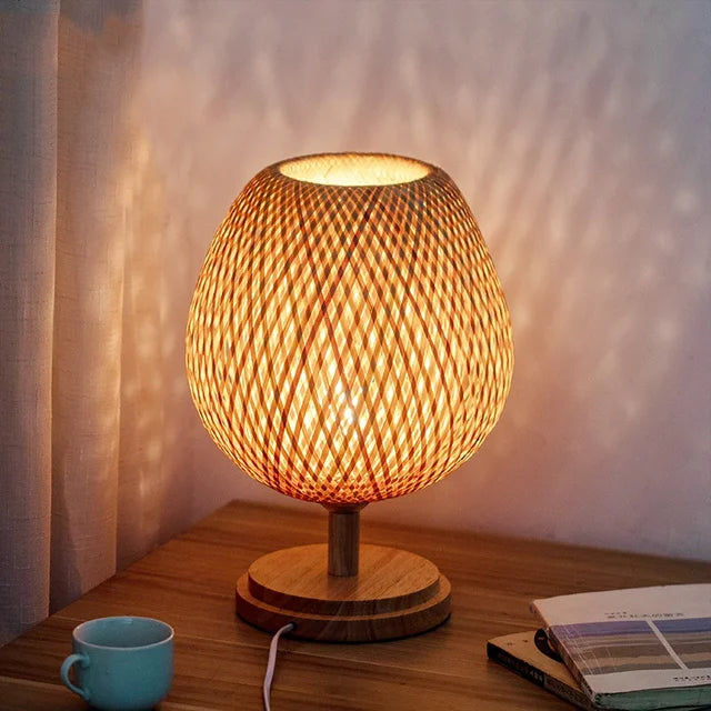 TerraBeam - Retro Bamboo Table Lamp 0