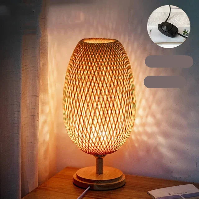 TerraBeam - Retro Bamboo Table Lamp 10