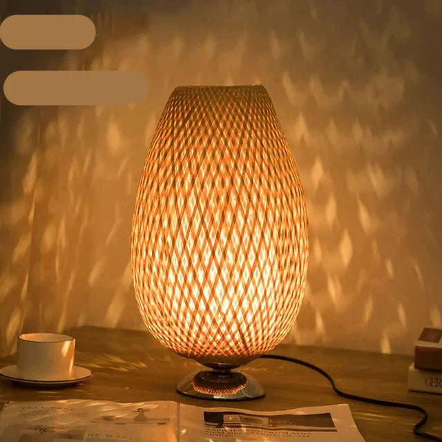TerraBeam - Retro Bamboo Table Lamp 11