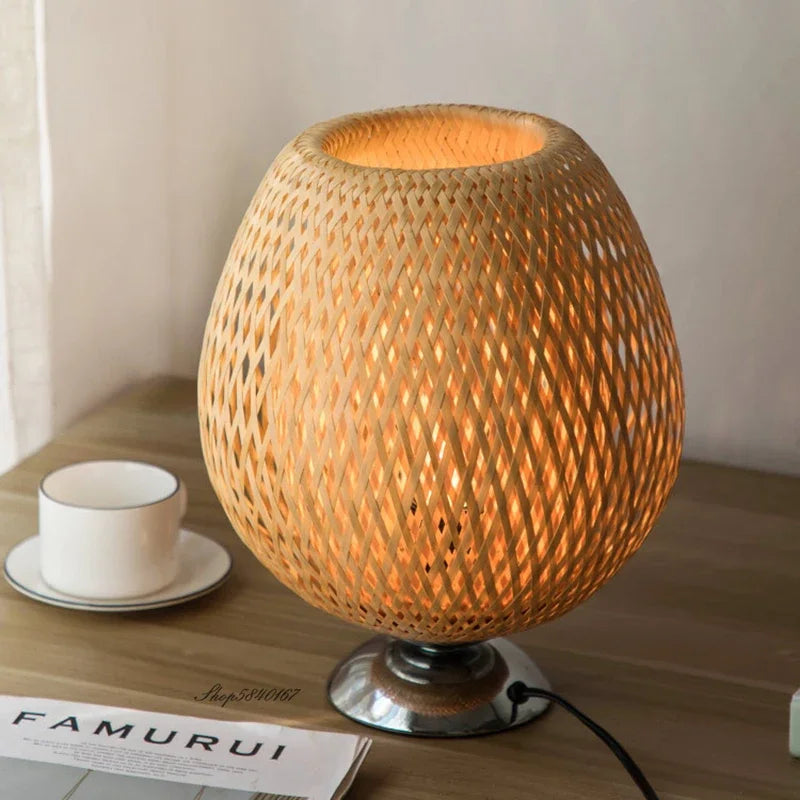 TerraBeam - Retro Bamboo Table Lamp 2
