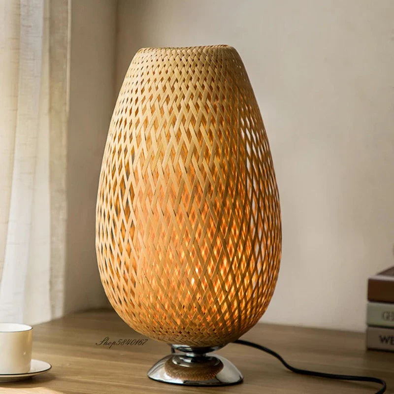 TerraBeam - Retro Bamboo Table Lamp 5