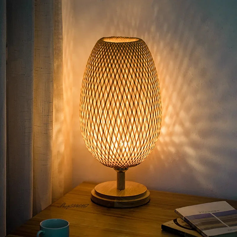 TerraBeam - Retro Bamboo Table Lamp 6