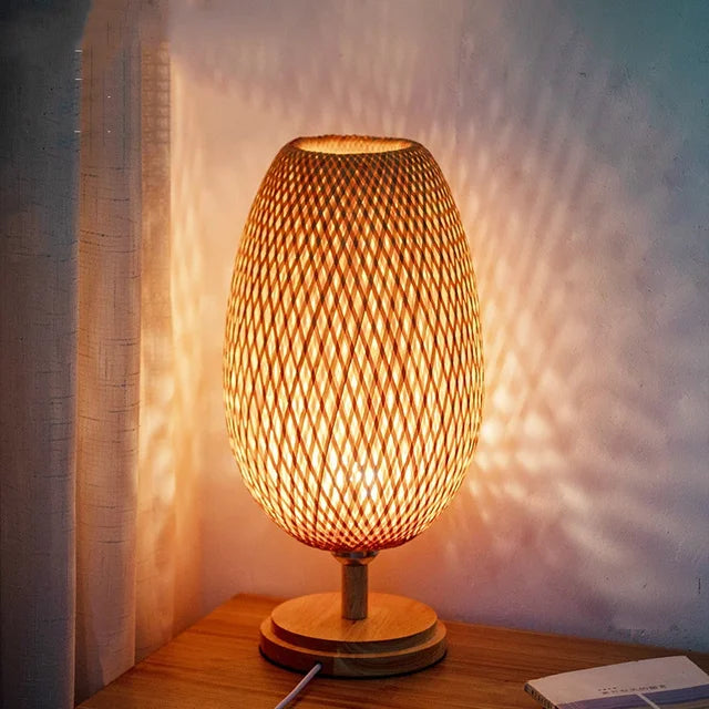 TerraBeam - Retro Bamboo Table Lamp 7