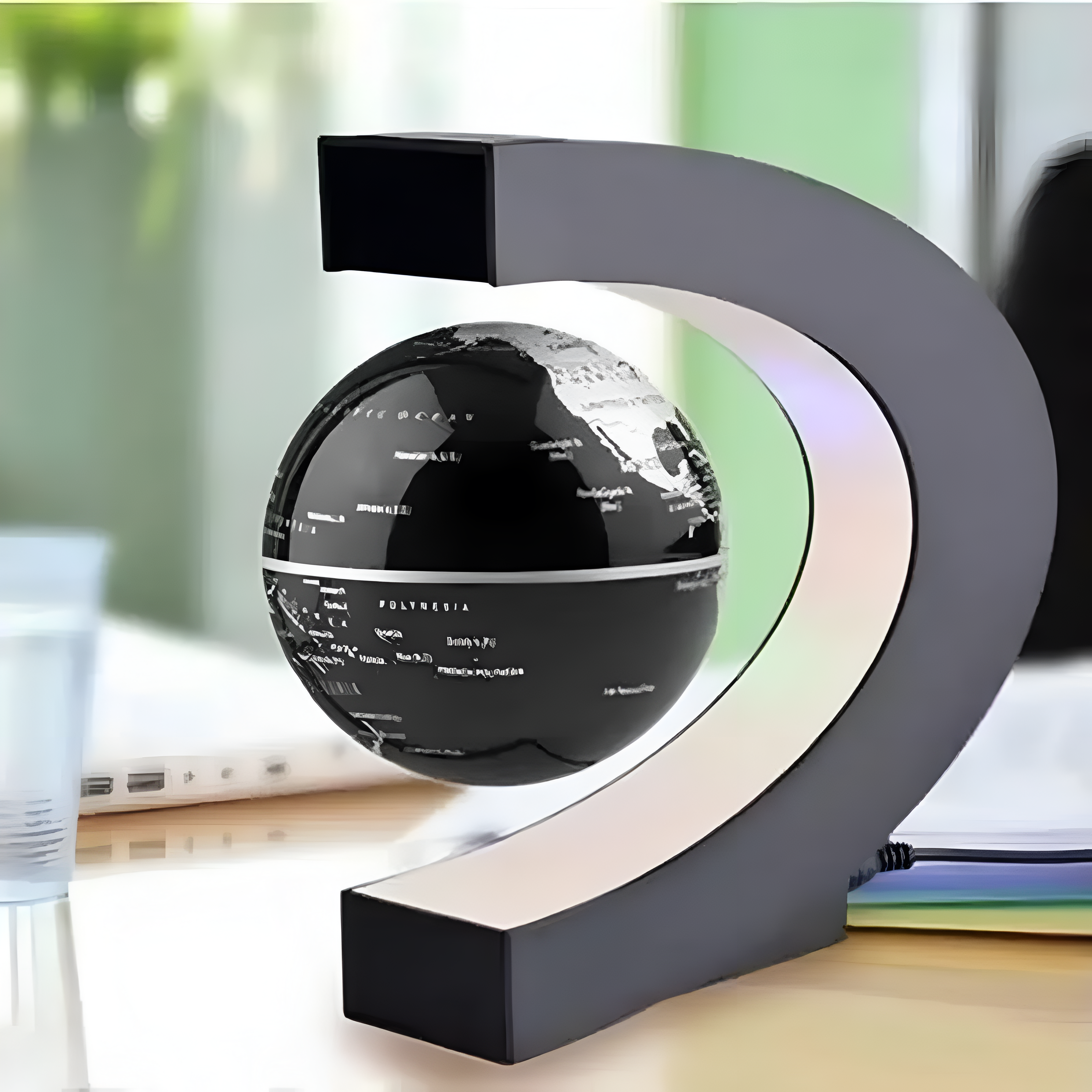 TerraGlobe | Floating Magnetic LED World Map Lamp with Levitating Display 0