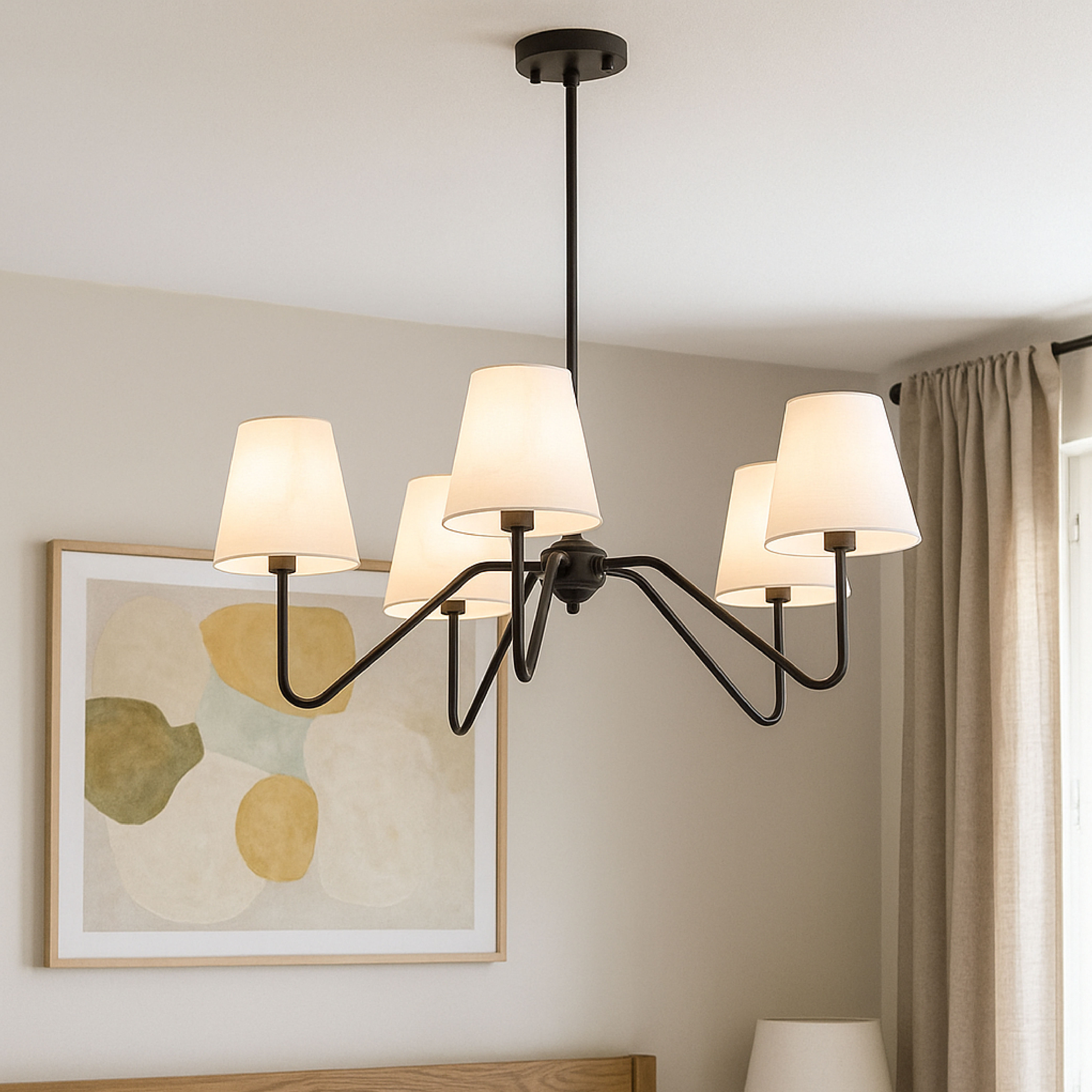Valenor | Sleek Minimalist Chandelier for Bedroom Ambiance 3