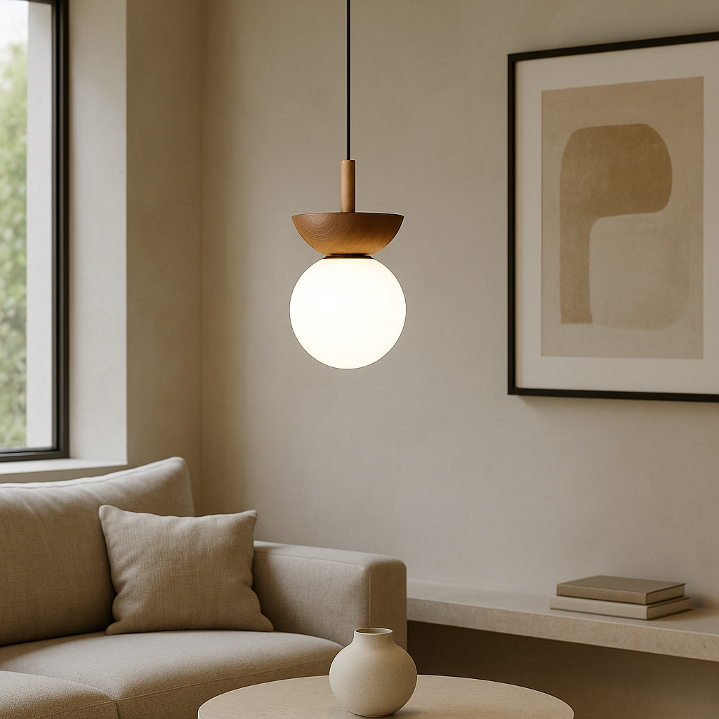 Valura | Japandi Pendant Lamp with Natural Minimalist Design 4