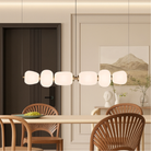 Vareli | Minimalist Bar Pendant Light in White Glass 1