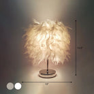 VelvetGlow - Feather Globe Accent Lamp 3