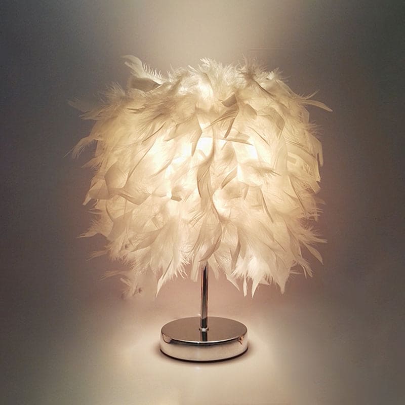 VelvetGlow - Feather Globe Accent Lamp 5