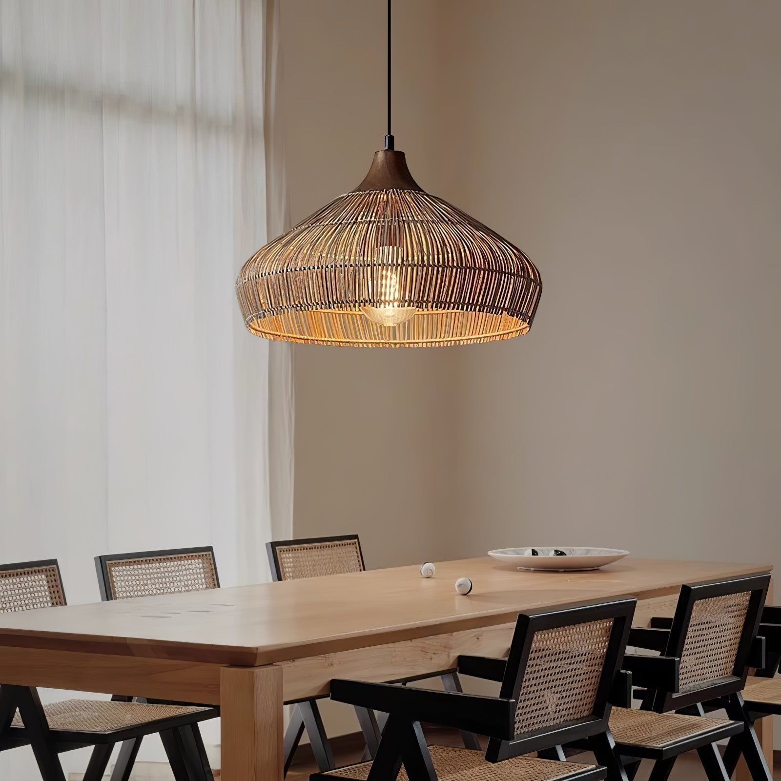 Vionel | Wicker Rattan Pendant Lamp for Vintage Interiors 3