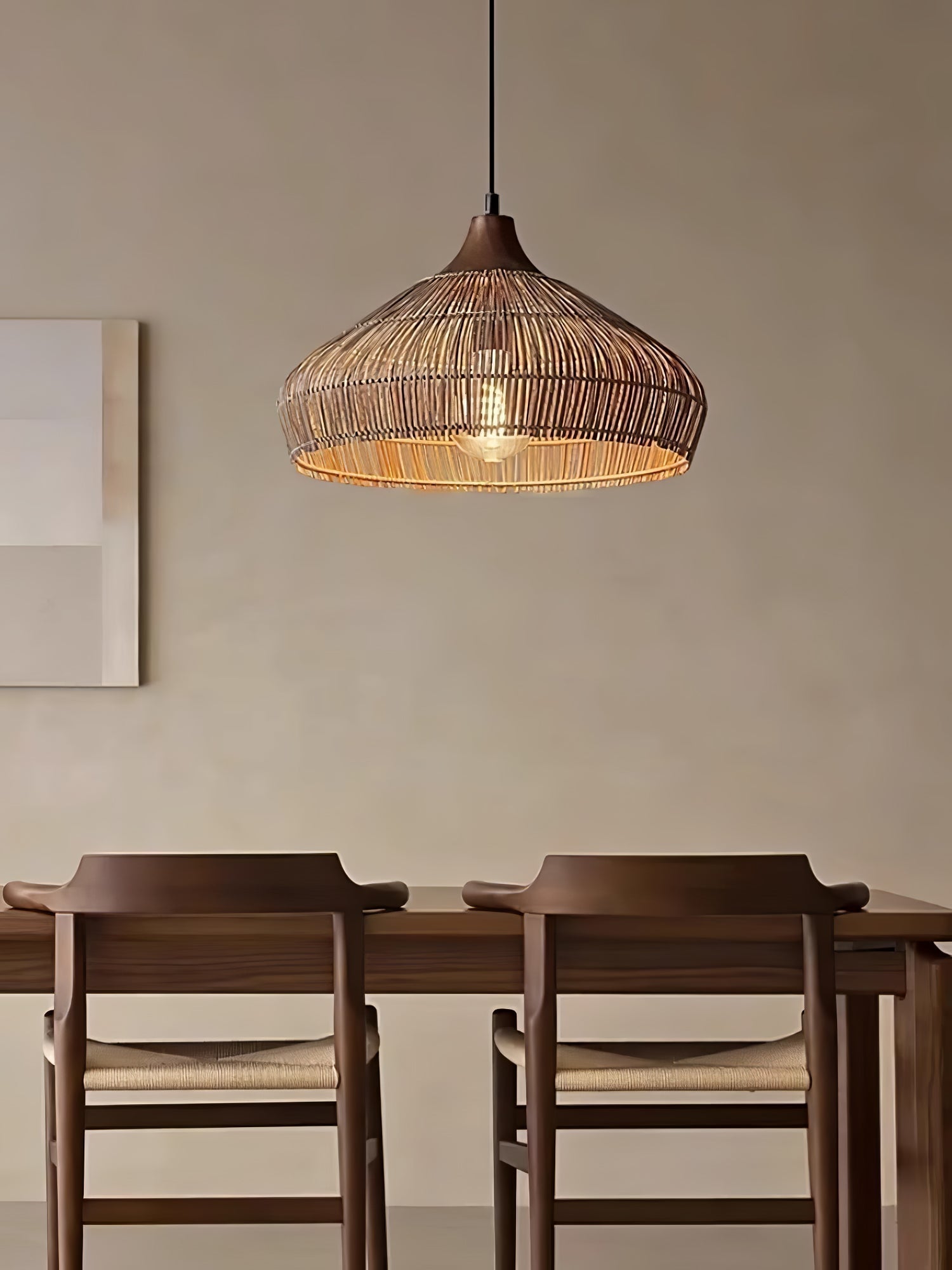 Vionel | Wicker Rattan Pendant Lamp for Vintage Interiors 5