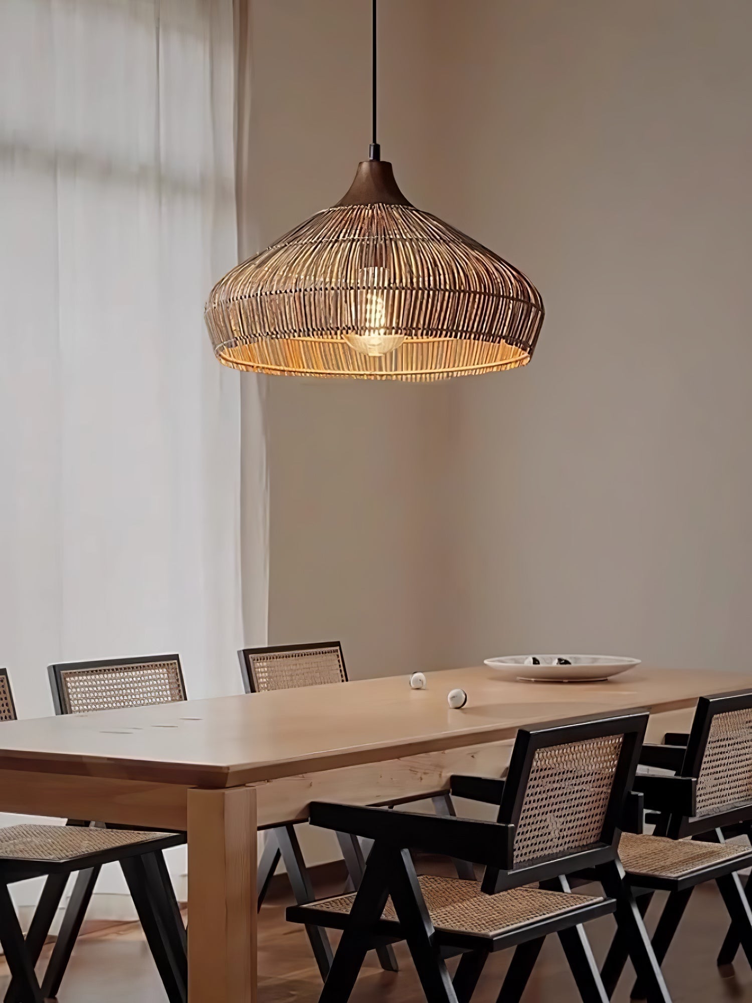 Vionel | Wicker Rattan Pendant Lamp for Vintage Interiors 7
