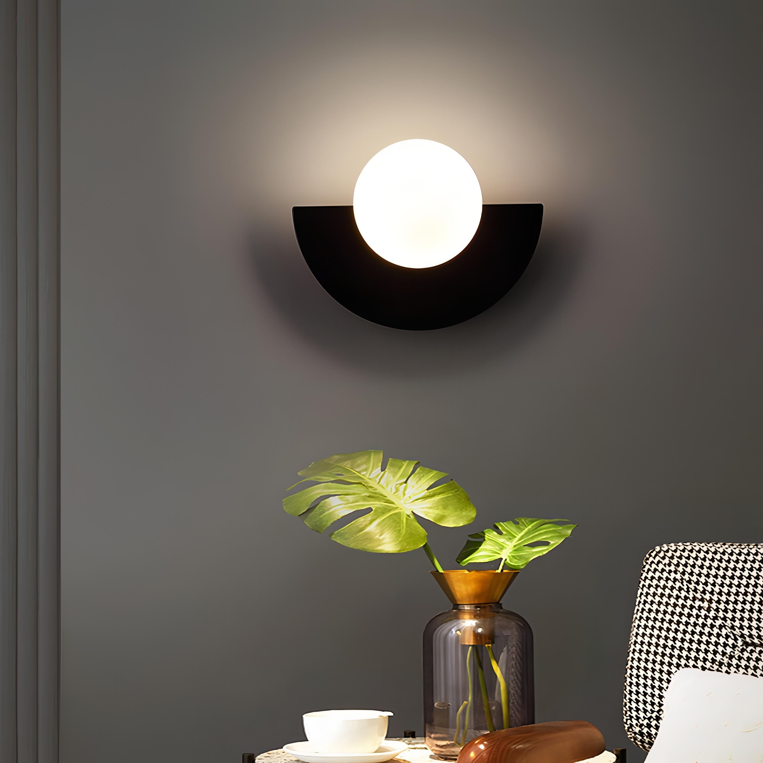 Vionis | Minimalist Nordic Wall Light with Semicircular Design 2