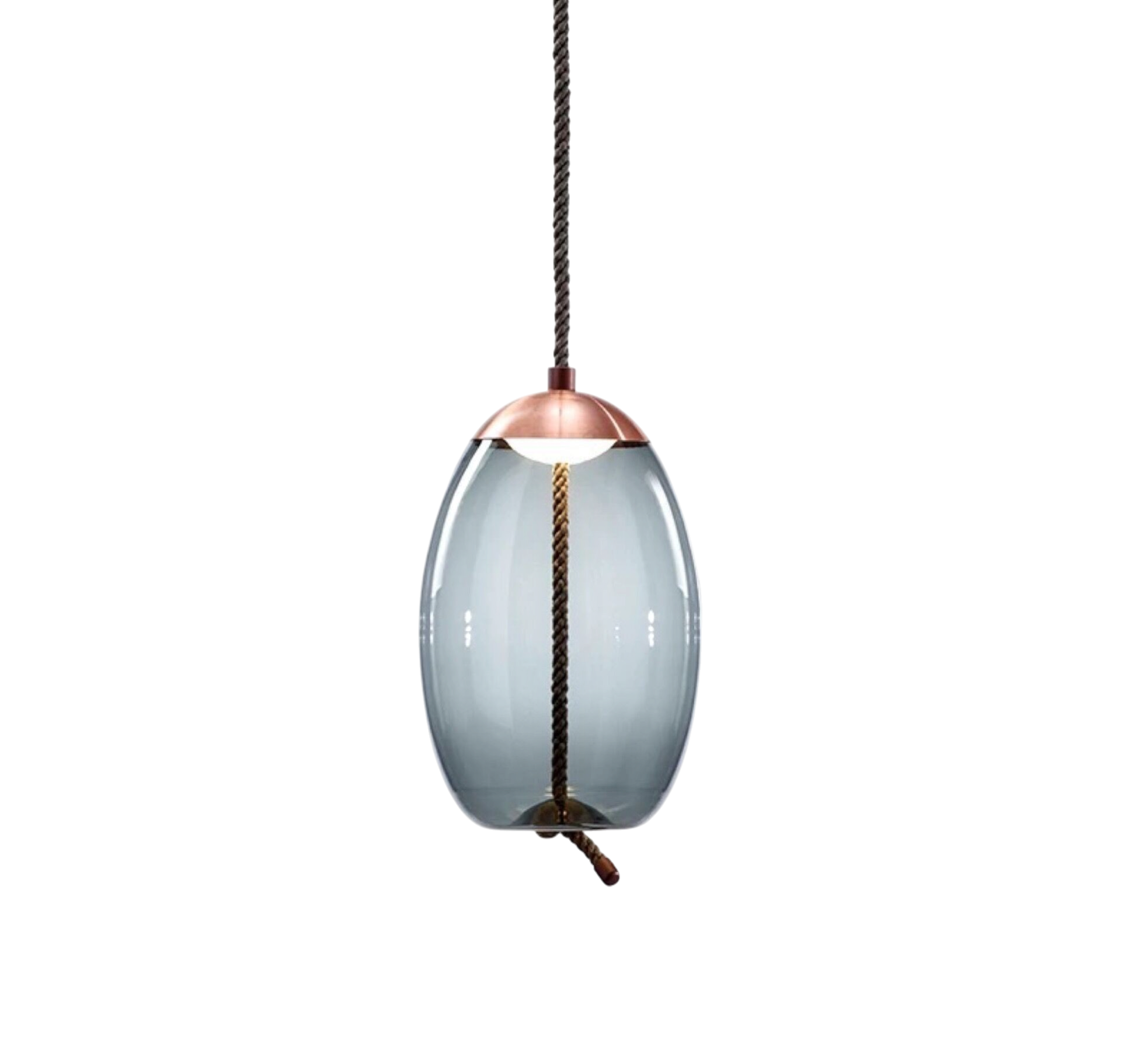 Volith | Hemp Rope Pendant Light in Rose Gold Style 6