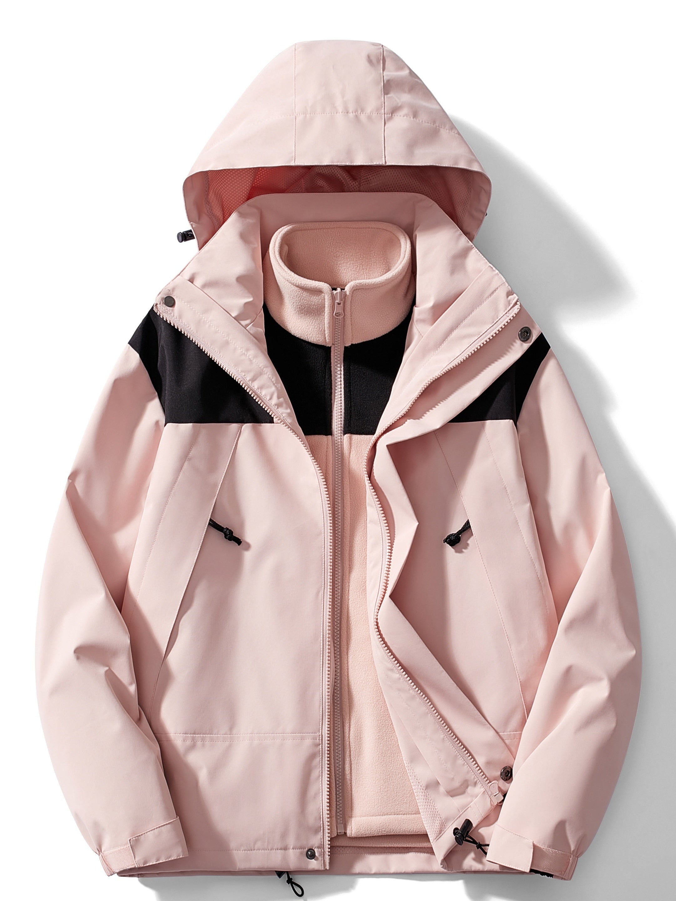 WW | Women's 3-in-1 Hooded Fleece Winter Jacket 9