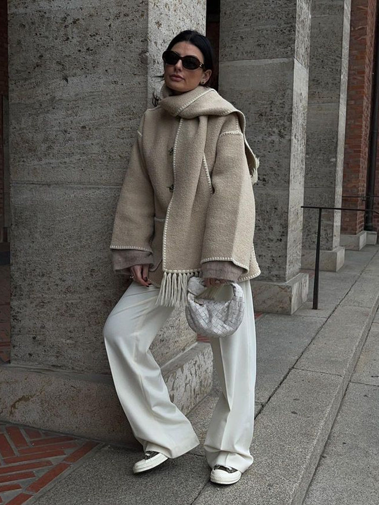 W&W - Statement jacket with scarf 3