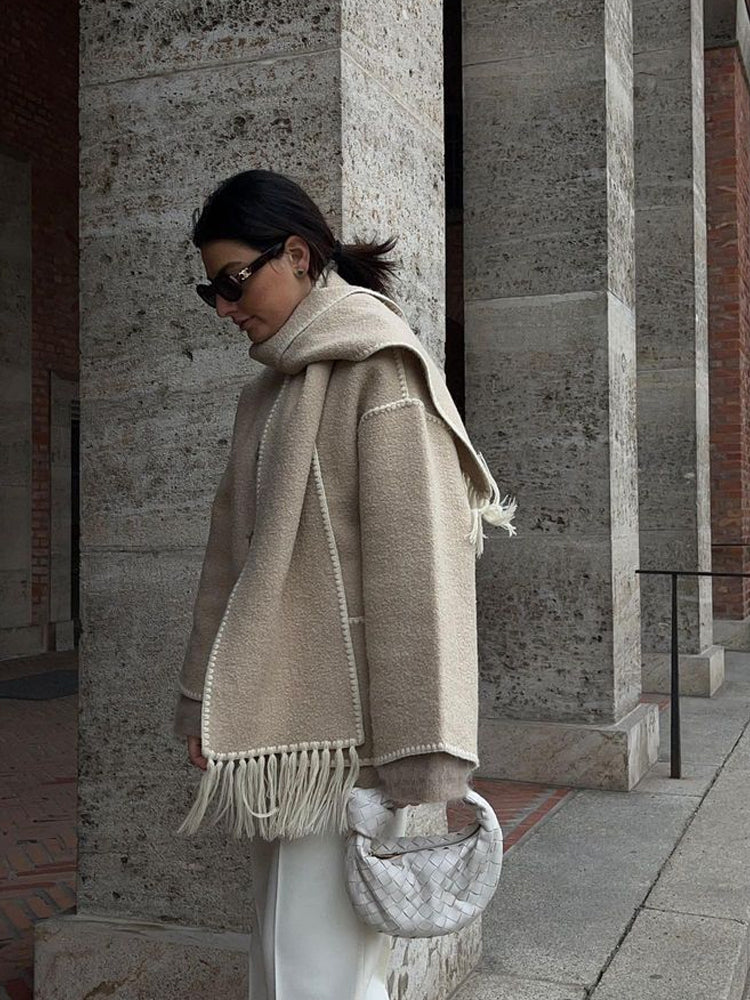 W&W - Statement jacket with scarf 4