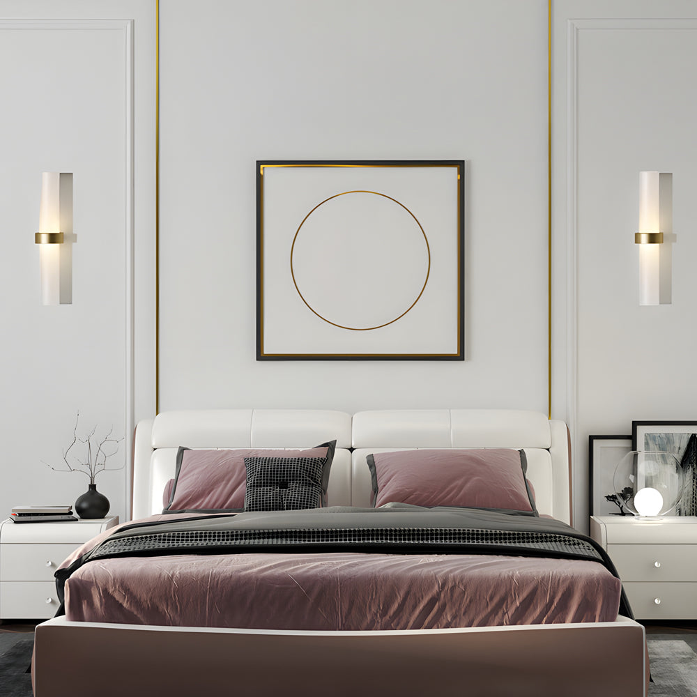 WarmGlow – Frosted Glass Tube Wall Light 3