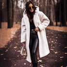 Warm Oversized Hooded Wool Coat for Women – Long Button Front Winter Trench Jacket 2