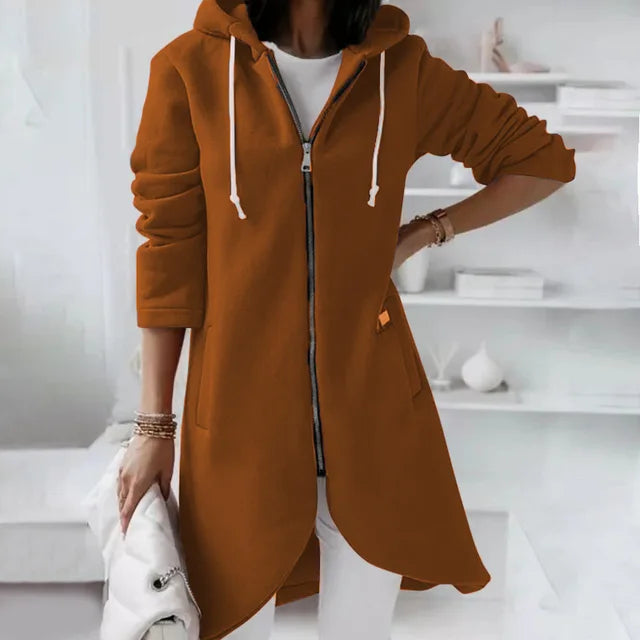 WinterHaven – Soft women's jacket with hood and pockets for coziness and stylish everyday moments 3