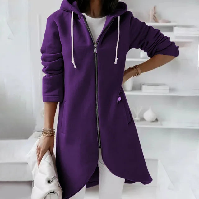WinterHaven – Soft women's jacket with hood and pockets for coziness and stylish everyday moments 7