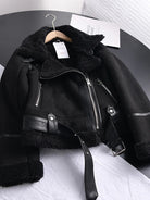 Winter women thick warm suede lamb short jacket 0