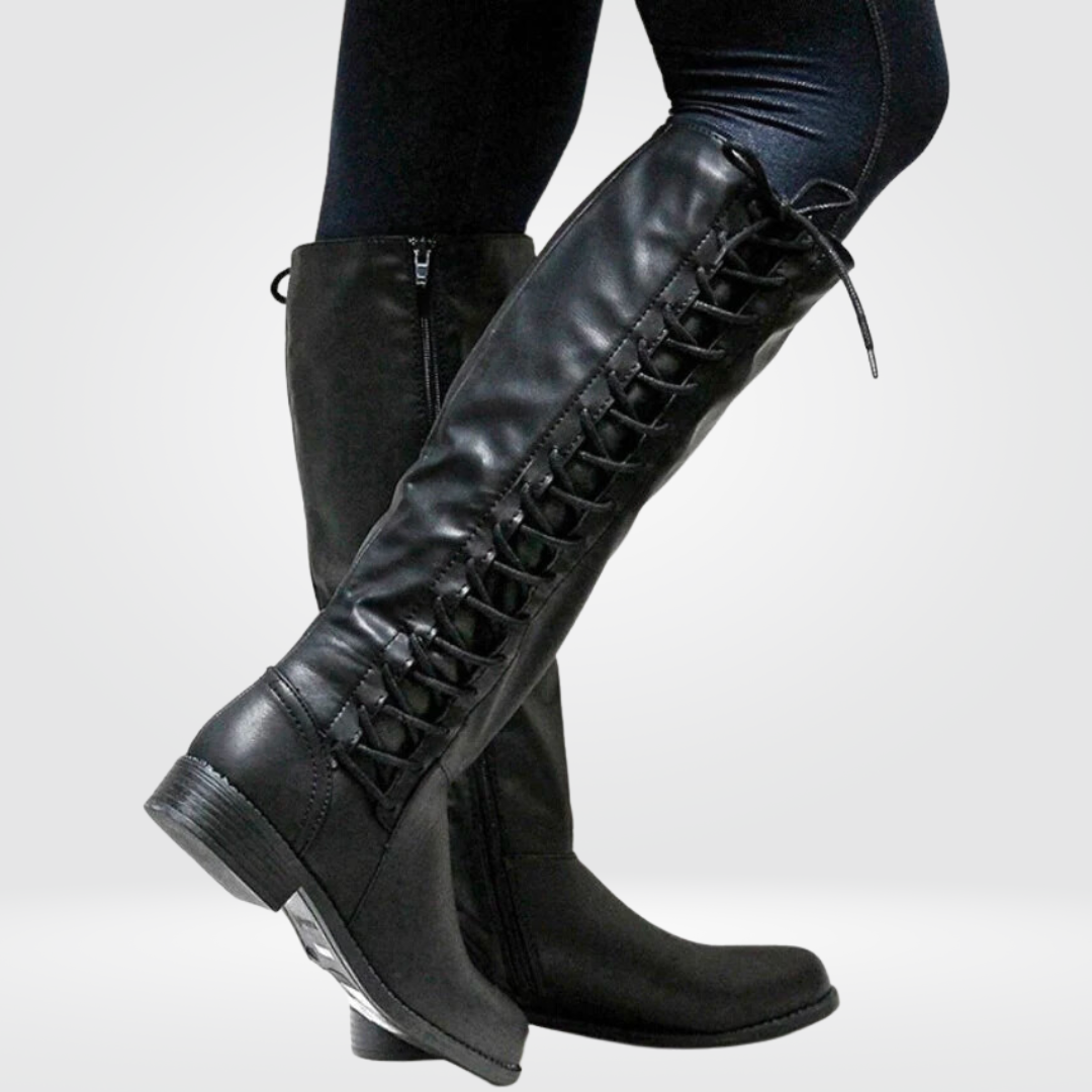 Women’s Black Knee High Boots – Stylish Comfortable Long Boots for Everyday Outfits 0