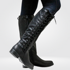 Women’s Black Knee High Boots – Stylish Comfortable Long Boots for Everyday Outfits 0