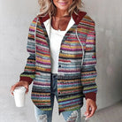 Women's Checked Hooded Coat 6
