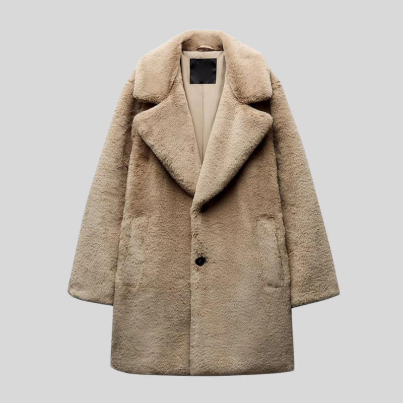 Women's Faux Fur Coat – Oversized Winter Style 0