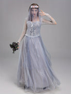 Women’s Lace Maxi Dress | Gothic Corpse Bride Halloween Costume 4