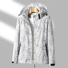 Women's Lightweight Waterproof Jacket with Adjustable Hood and Zip Pockets for Outdoor Activities 1