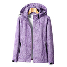 Women's Lightweight Waterproof Jacket with Adjustable Hood and Zip Pockets for Outdoor Activities 2