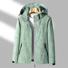 Women's Lightweight Waterproof Jacket with Adjustable Hood and Zip Pockets for Outdoor Activities 4