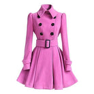 Women’s Lightweight Windbreaker Trench Coat – Slim Fit Medium Length Spring/Fall Outerwear 4
