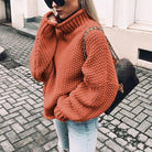 Women’s Oversized Chunky Knit Turtleneck Jumper 5