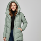 Women's Puffer Parka Coat - Winter Jacket Hooded 0