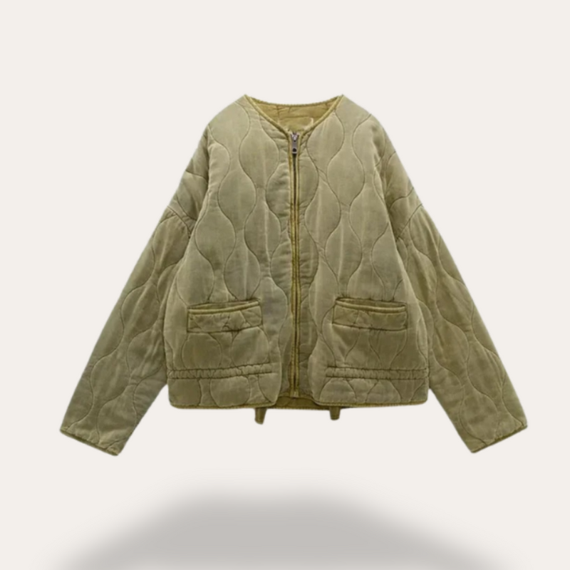 Women's Quilted Puffer Jacket - Stylish Coat for Winter 0